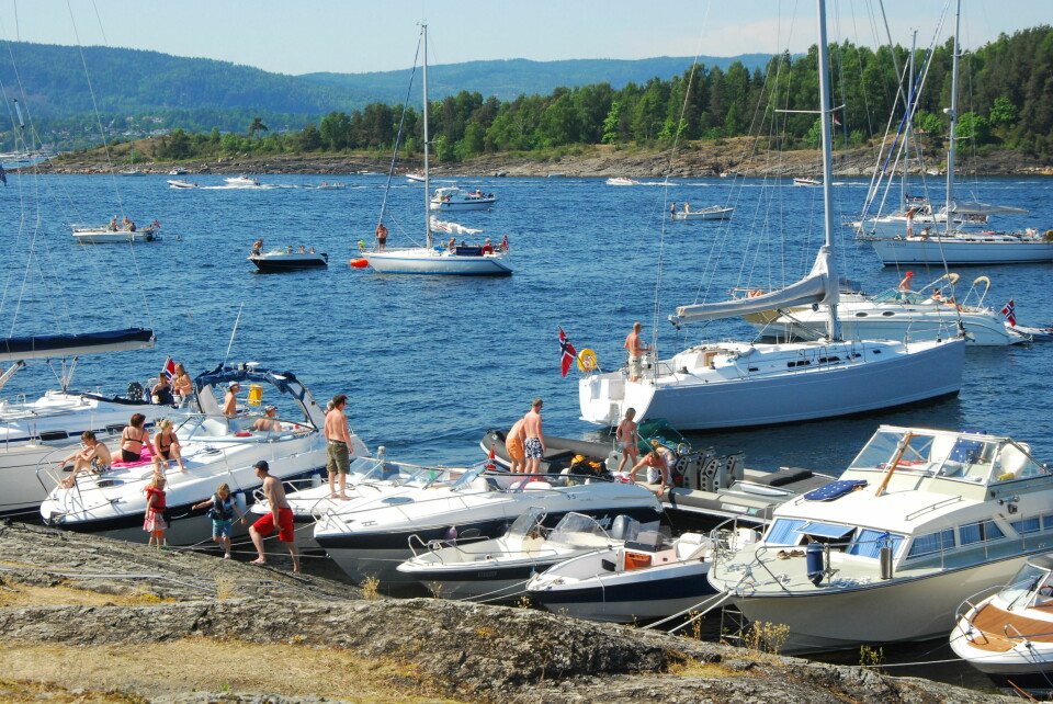 SKAUER'N: Skogerholmen er et populært utfartssted for båtfolket i Indre Oslofjord.