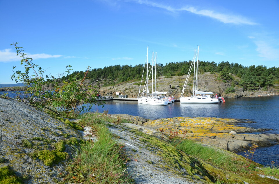 NATURHAVN: På Ramsvikholmen utenfor Tofte er det tilrettelagt for fritidsbåter.