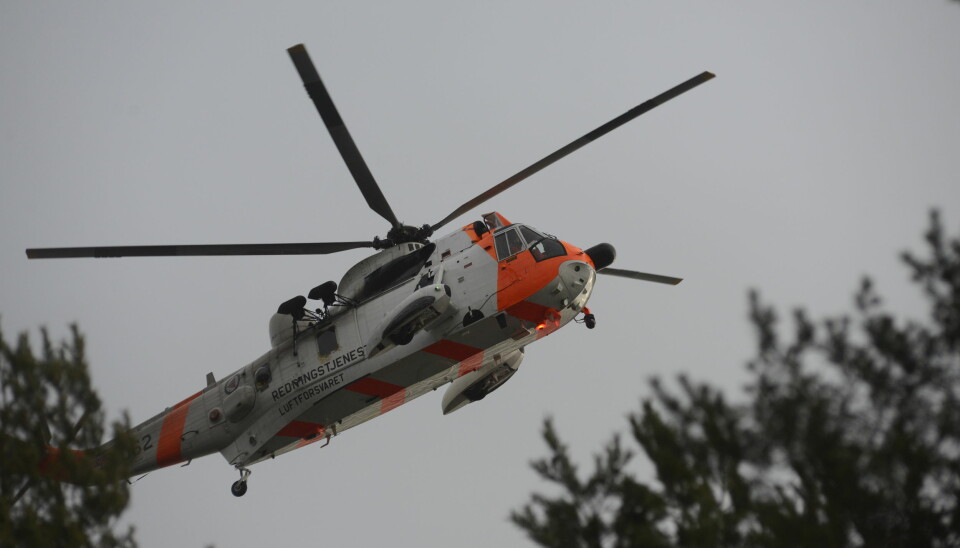 SØK: Sea King redningshelikopter i aksjon.