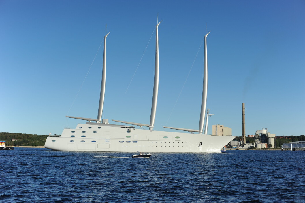 STØRST: «Sailing Yacht A» er verdens største yacht. STØRST: «Sailing Yacht A» er verdens største yacht.