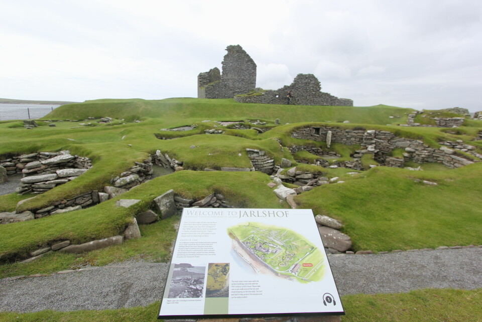JARLSHOF: Sør på Shetland er det på et lite område gravd ut hustufter fra en bebyggelse som går mer enn 3000 år tilbake i tiden.