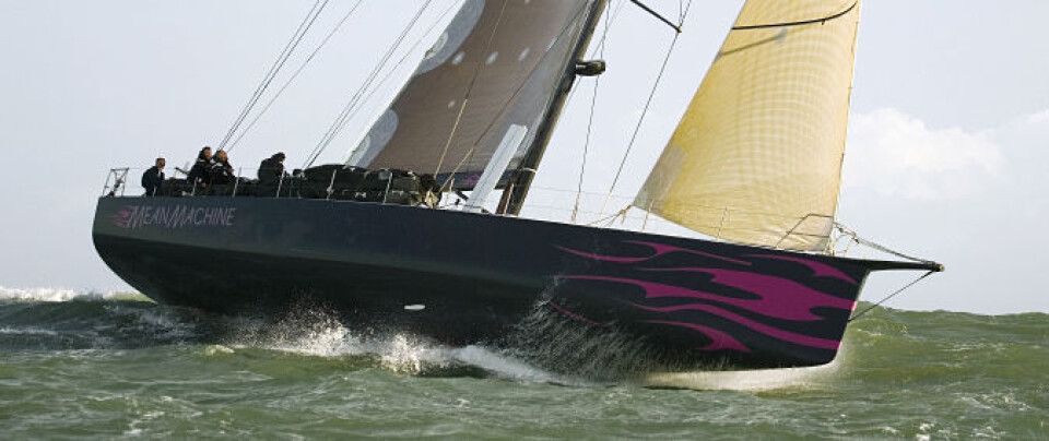 'Mean Machine', ex-'Pirates of the Caribbean', skippered by Peter de Ridder is tested in the waters off Portsmouth, 12th Dec 06. The Dutch-owned boat will be one of the entrants in the Volvo Ocean Race 2008-9, starting from Alicante, Spain in Nov ...