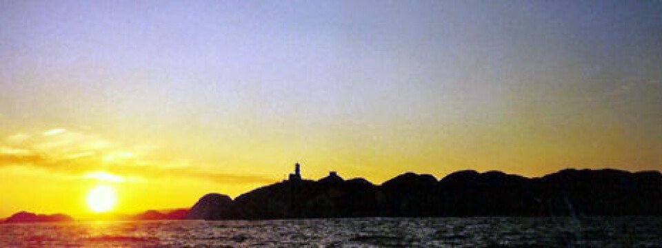 Lindesnes Fyr i solnedgangen