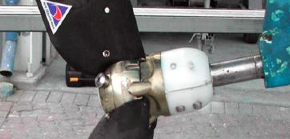 Skuffer unna komposittpropeller