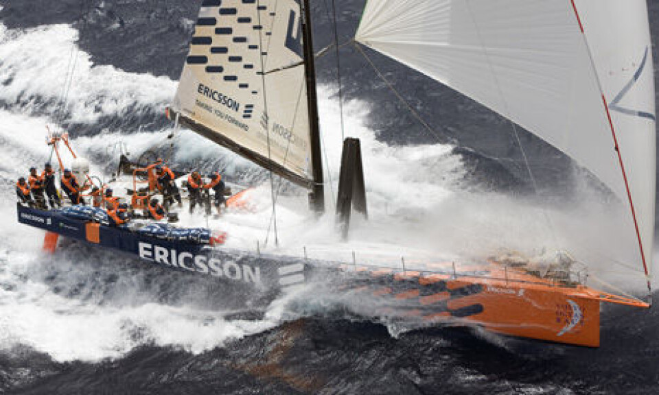 Volvo Open 70 'Ericsson 4' traning in Lanzarote, Spain for the Volvo Ocean Race 2008-09.©Oskar Kihlborg/Ericsson Racing Team