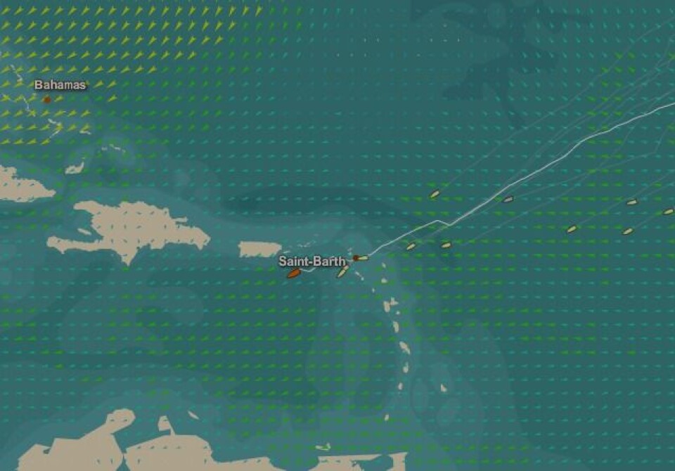 Sjokolade-seilerne koser seg i Caribbean!