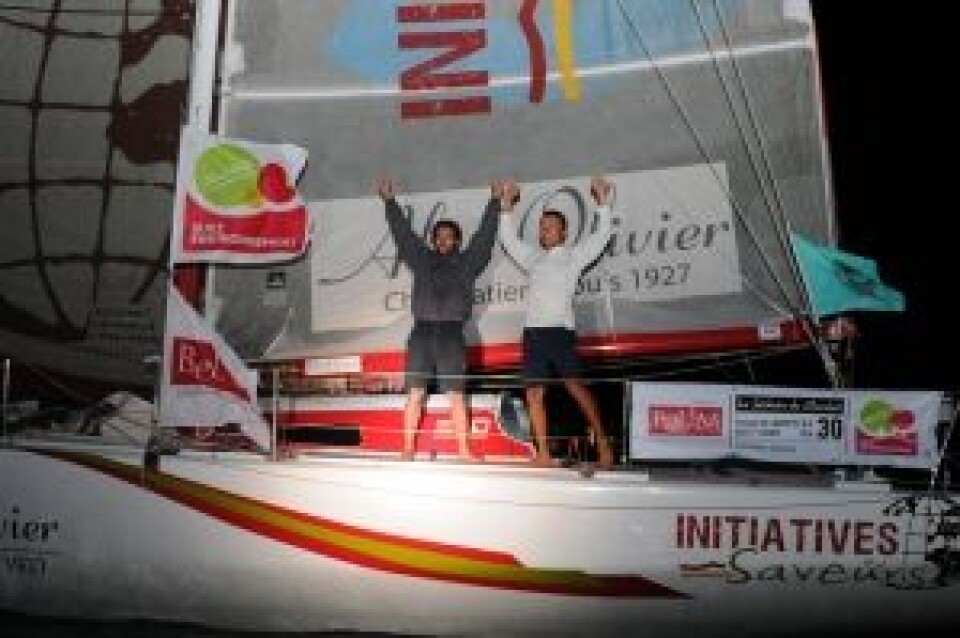 Tanguy de Lamotte og Adrien Hardy i 'Initiatives-Novedia' vant Solidaire du Chocolat!