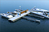 Flytebrygge uten snubleledninger