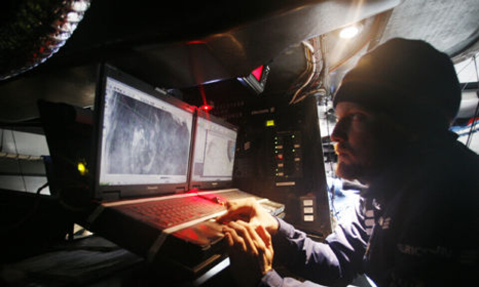 For EDITORIAL USE only, please credit: Gustav Morin/Ericsson 3/Volvo Ocean RaceNavigator Aksel Magdahl checks the weather onboard Ericsson 3, on leg 5 of the Volvo Ocean Race, from Qingdao to Rio de JaneiroThe Volvo Ocean Race 2008-09 will be the ...