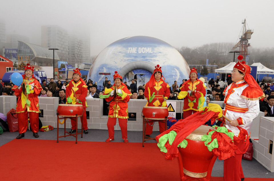 For EDITORIAL USE only, please credit: Rick Tomlinson/Volvo Ocean RaceThe Volvo Ocean race fleet are greeted by an amazing welcome from the Chinese people in Qingdao at the finish of leg 4 of the Volvo Ocean Race. Drums, fireworks and the Emperors ...