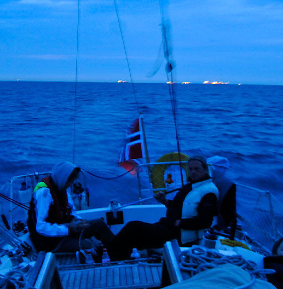 Forbi Göteborg på vei mot Anholt.