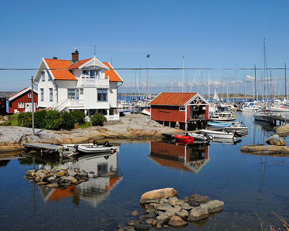 Solskinn på Käringön ga oss en velfortjent pause.
