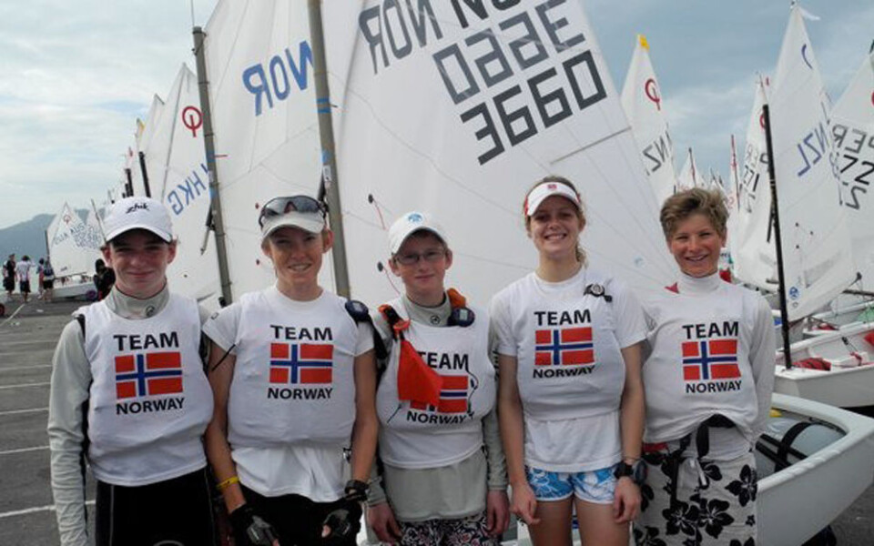 Tresifret så langt for norske Optimist-seilere