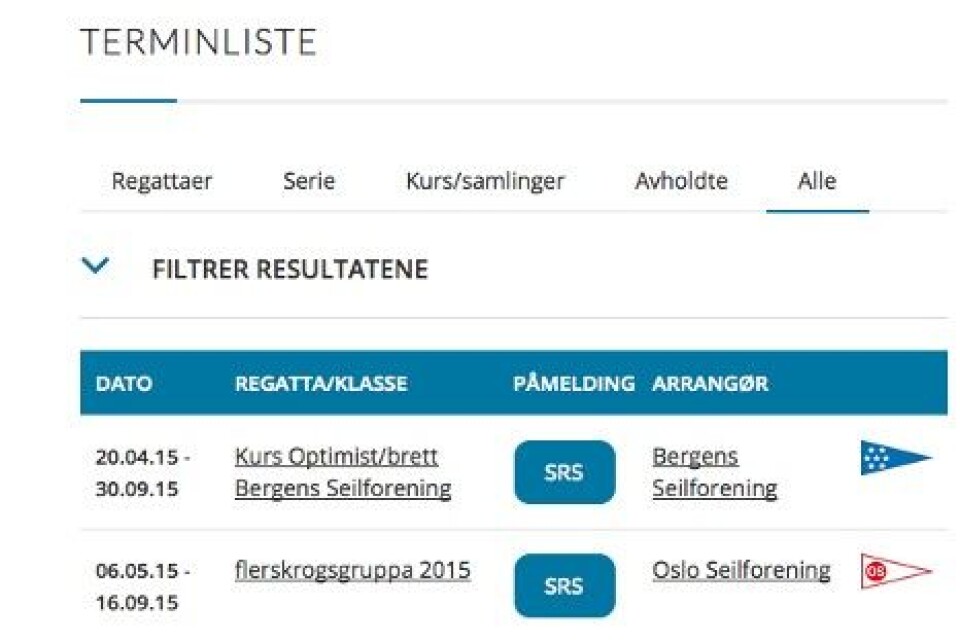 Slik bruker du terminlisten