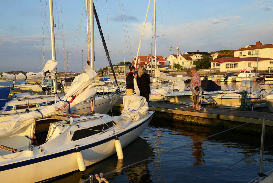 PLASS: Da vi ankom Styrsö, var vi den eneste båten på gjestebryggen. I løpet av kvelden fikk vi besøk av to til.