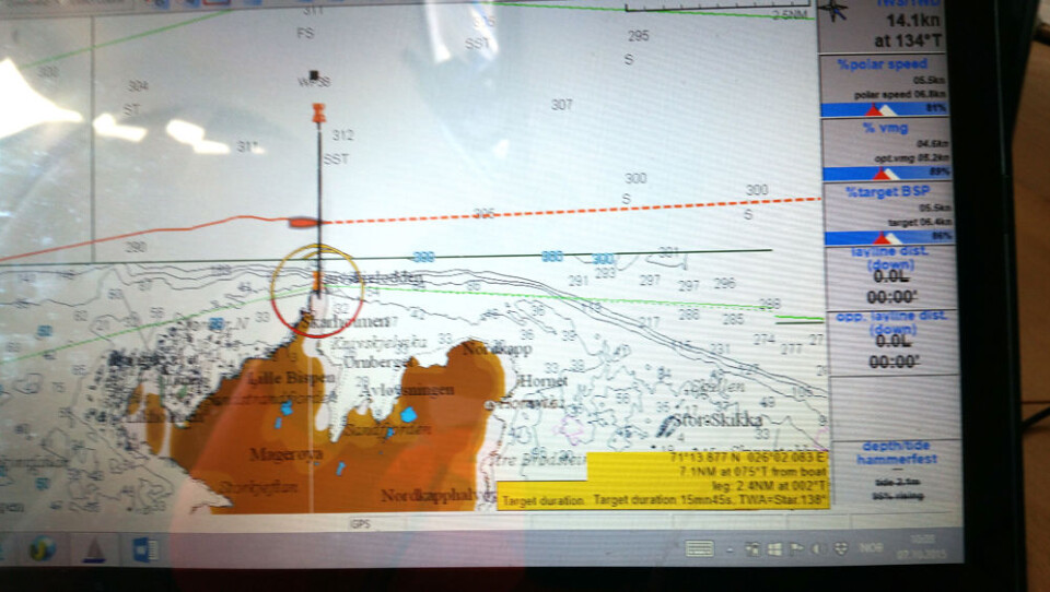 I mål på Nordkapp! I mål på Nordkapp!