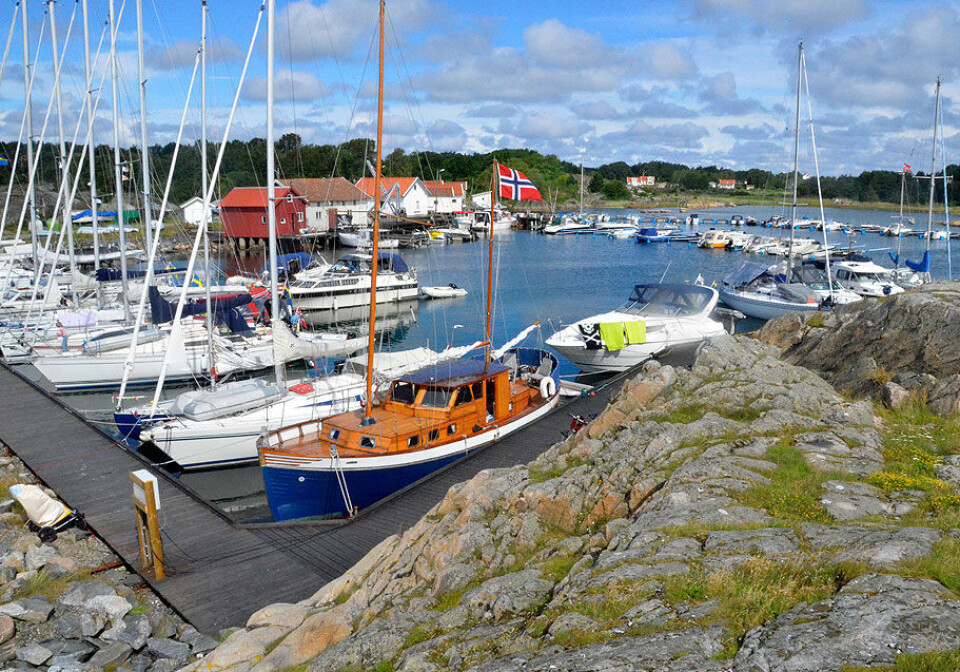 Kyröysund på koster er idyllisk, men mangler fasiliteter. Heldigvis fikk vi plass, tross for at vi ankom sent.