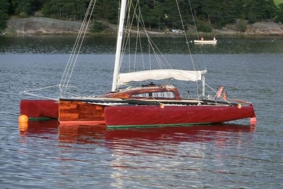 SELVBYGD: Tritium 720 bygget i tre og epoxy. Foto fra annonse.