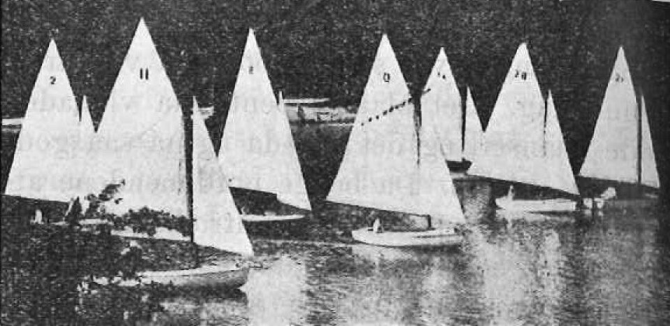 PÅ SEINEN: For første gang i OL-historien skulle det seiles i en jolleklasse, og seilasene ble utkjempet på Seinen rett utenfor Paris.