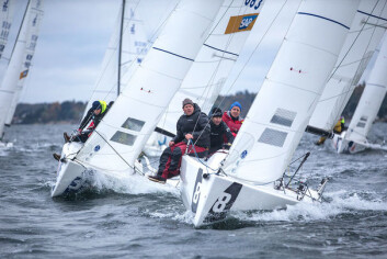 FRISKE FORHOLD: Det blåste friskt og det ble reelle og fine forhold på banen i Åsgårdstrand. FRISKE FORHOLD: Det blåste friskt og det ble reelle og fine forhold på banen i Åsgårdstrand.