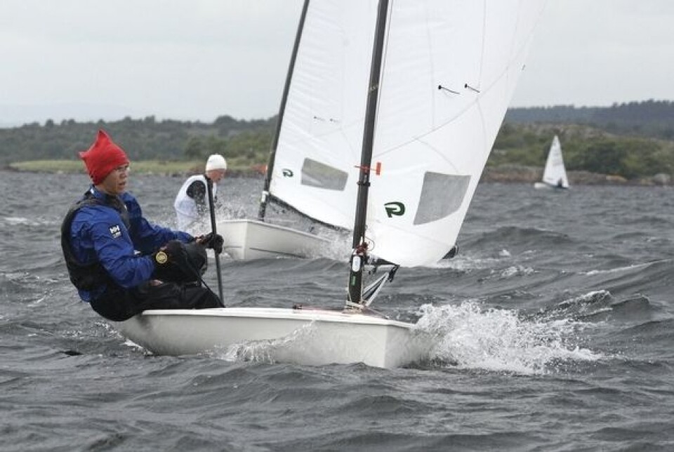 NORGESMESTRE: Lars Johan Brodtkorb, E-jolle.