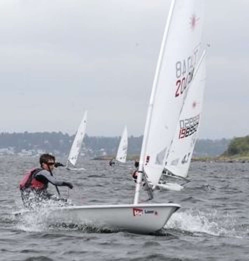 NORGESMESTRE: Marcus Saltrød Jonas, Laser 4.7.