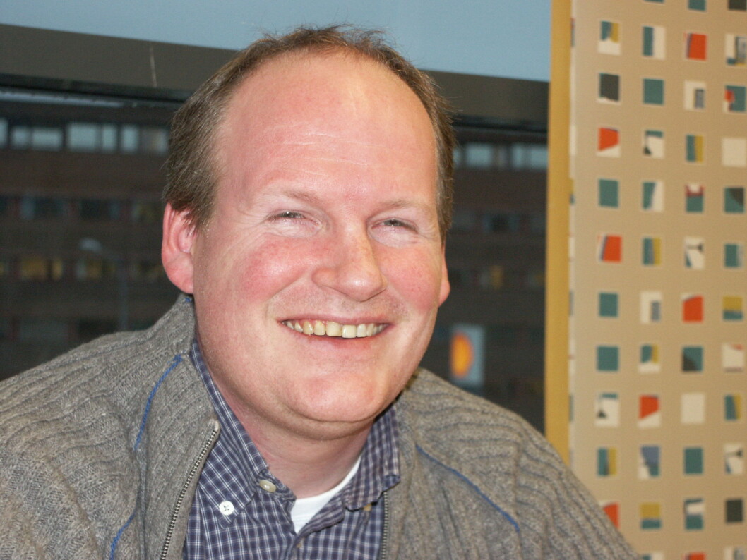 Henrik Næss, entusiastisk merkdessjef som begynte jobben sin i NSF igår. Henrik Næss, entusiastisk merkdessjef som begynte jobben sin i NSF igår.