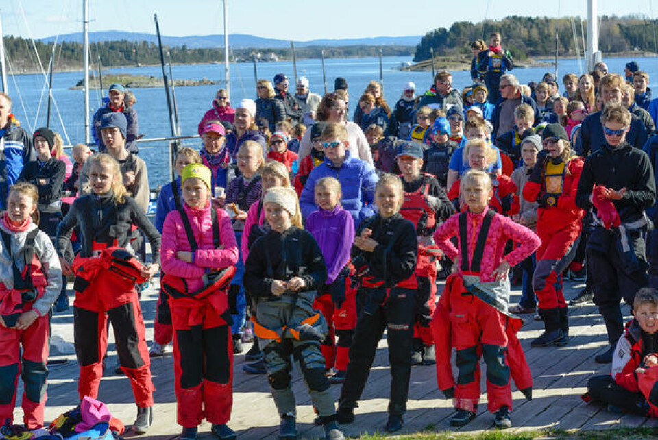 SEILE SAMMEN: Asker Seilforening ønsker seg et yrende liv på Blakstadtangen i mange år fremover.