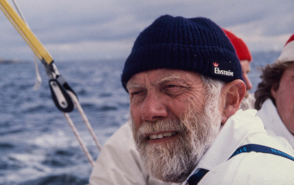 PAUL ELVSTRØM: Den danske mesteren var ofte i Norge og konkurrerte, men mest i bane-regattaer med joller og kjølbåter. En sjelden gang stilte han opp i Færderseilasen også.
