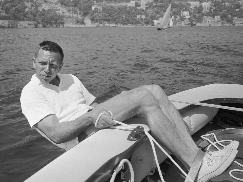 FINNJOLLE: Sitt fjerde og siste OL-gull vant Paul Elvstrøm i Finnjolle i 1960.