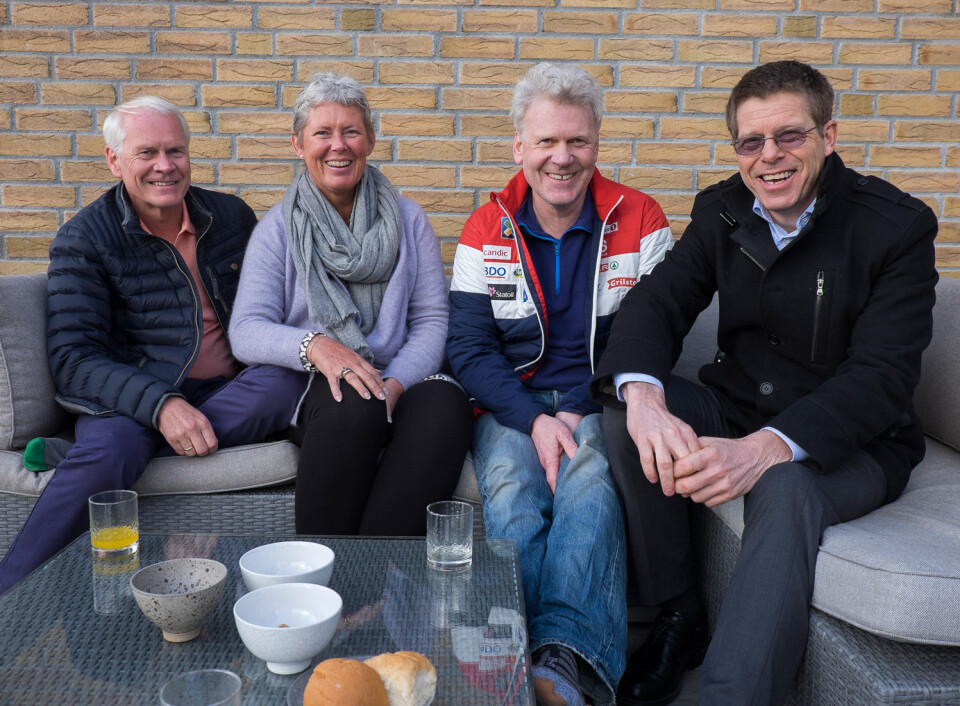 MINITONN: Petter Muren, Anniken Muren, Jan Muren og Elling Rishoff startet sin seilkarriere i minitonn med selvbygde båter. Nå skal de seile sammen i en ClubSwan 50 fra neste sesong av. MINITONN: Petter Muren, Anniken Muren, Jan Muren og Elling Rishoff startet sin seilkarriere i minitonn med selvbygde båter. Nå skal de seile sammen i en ClubSwan 50 fra neste sesong av.