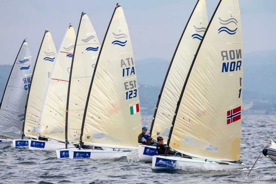 VANT: Anders Pedersen kom først i mål i gårsdagens siste seilas i Hyeres. VANT: Anders Pedersen kom først i mål i gårsdagens siste seilas i Hyeres.