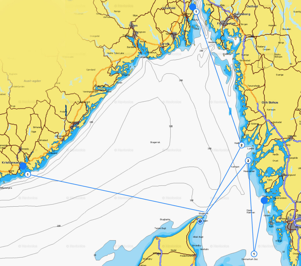 BANER: Skagen Race starter fra tre steder, Åsgårdstrand, Marstrand og Kristiansand.