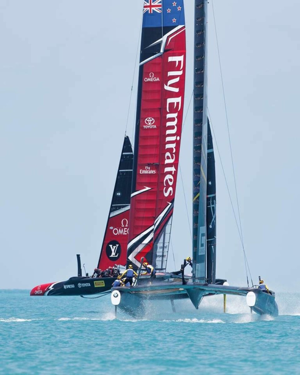 JEVNE: Artemis viste at de var på høyden med New Zealand rent fartsmessig i innledende runde.