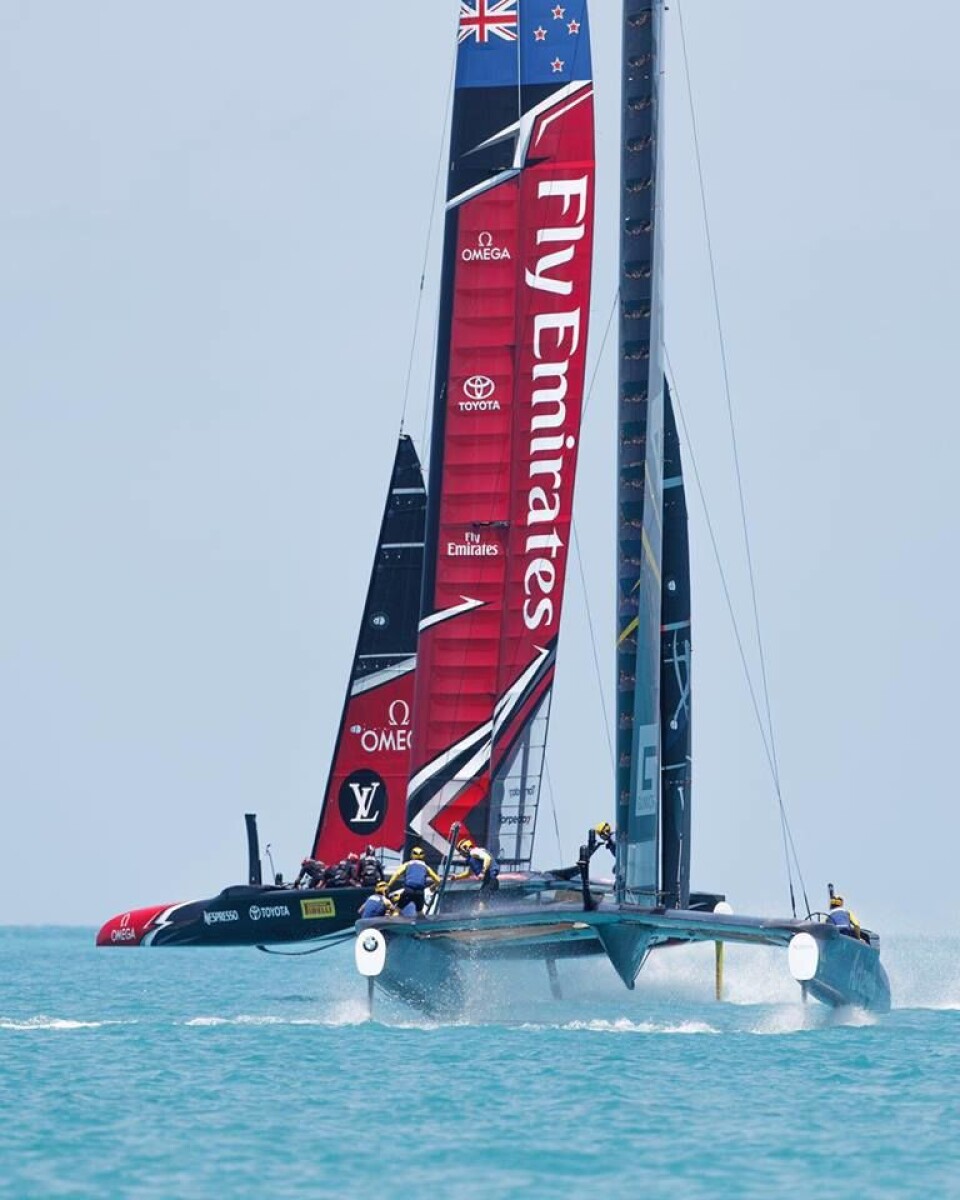 JEVNE: Artemis viste at de var på høyden med New Zealand rent fartsmessig i innledende runde. JEVNE: Artemis viste at de var på høyden med New Zealand rent fartsmessig i innledende runde.