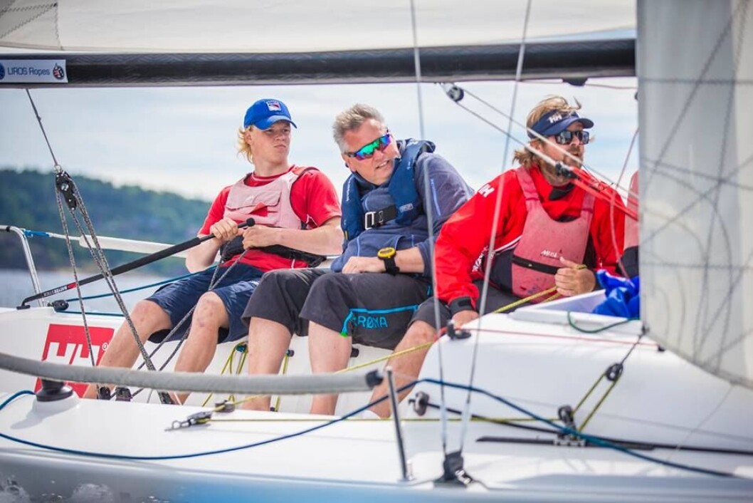 SEIER NR. 2: Risør Seilforening tok sin seier nummer to i Sandefjord. SEIER NR. 2: Risør Seilforening tok sin seier nummer to i Sandefjord.