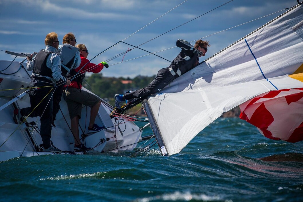 KULING: Frisk vind under andre runde av Seilsportsligaen. KULING: Frisk vind under andre runde av Seilsportsligaen.