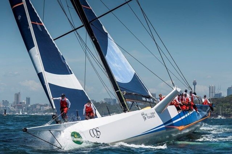 RASK: Ludde Ingvalls CQS var bygget for å kunne slå «Wild Oats» i Sydney Hobart Race. Nå er båten i Sverige.