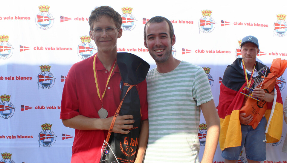 GULL OG SØLV: Lars Johan Brodtkorb (t.v.) sammen med verdensmesteren Sven Stadel Seiler. Bak til høyre bronsevinneren Fabian Kirchoff.