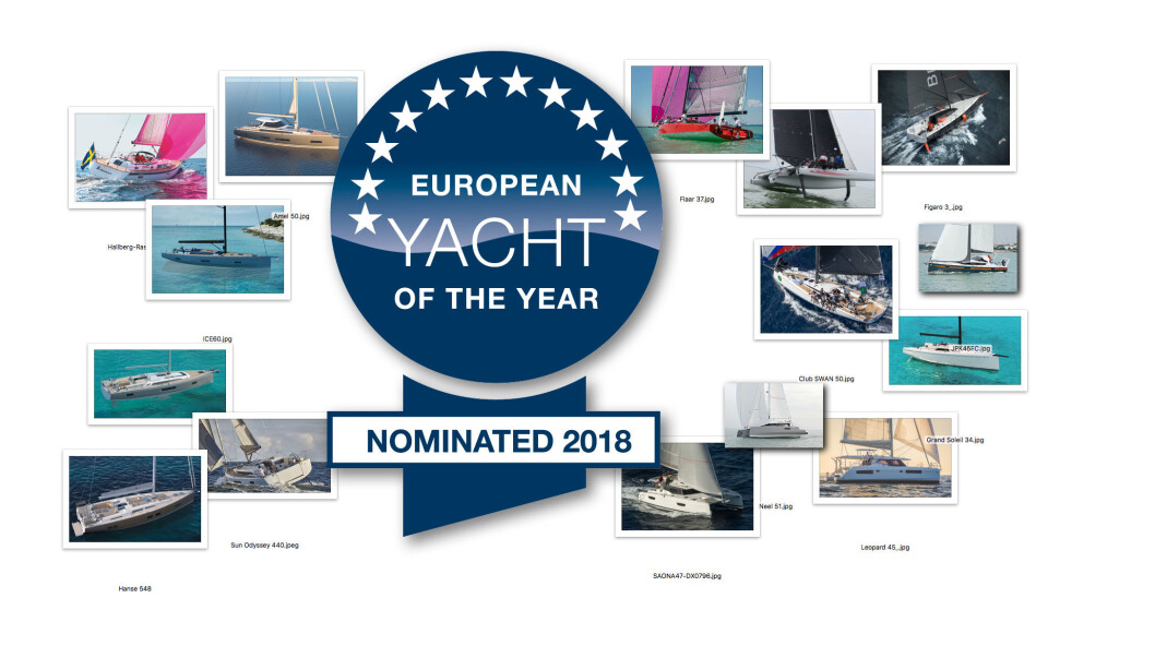 NOMINERT: 15 båter er nominert i fem ulike kategorier for Årets Båt i Europa 2018. NOMINERT: 15 båter er nominert i fem ulike kategorier for Årets Båt i Europa 2018.