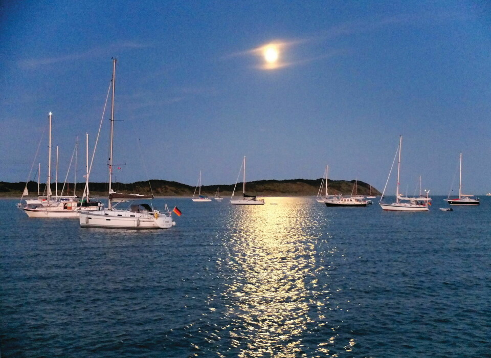 SVAI: I godvær når havnen er full, legger man båten på svai i karibisk stil ? under fullmånen.