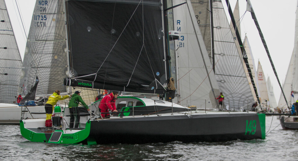 DEBUT: «Hydra» hadde sin regattadebut under årets Færderseilas. Nå er den nummer 5 i Fastnet Race.