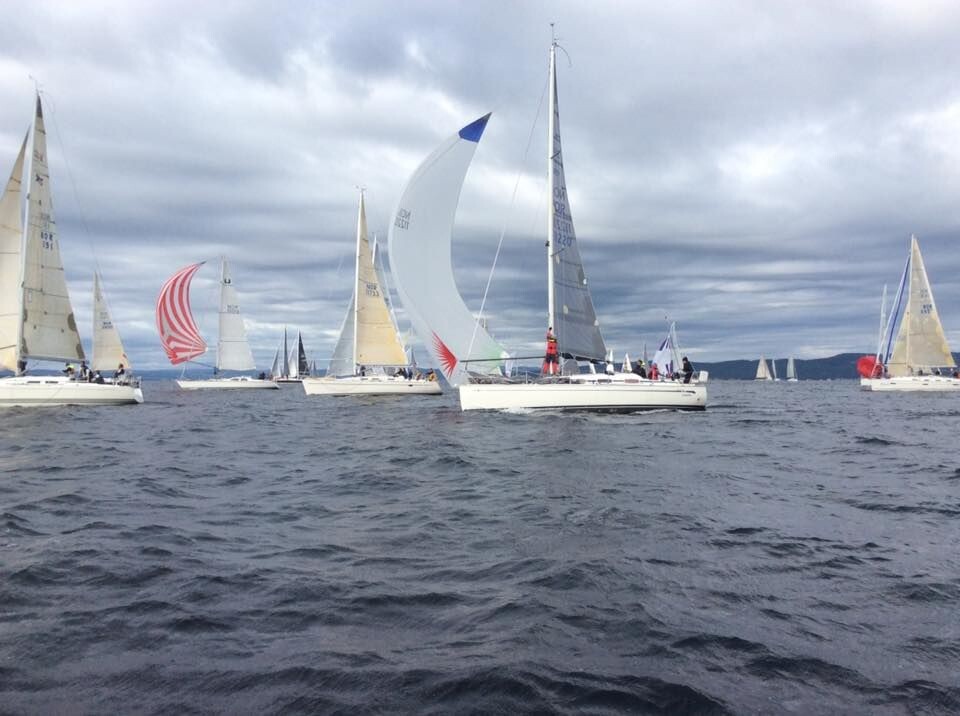 START: Fin vind under starten av Hollenderseilasen.