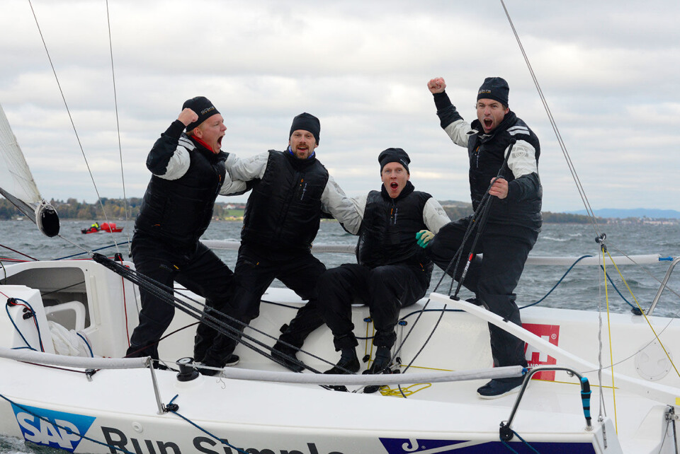 JUBEL IGJEN: Vil laget til Peder Jahre kunne juble for NM-gull i Melges 24 for fjerde gang på rad? JUBEL IGJEN: Vil laget til Peder Jahre kunne juble for NM-gull i Melges 24 for fjerde gang på rad?