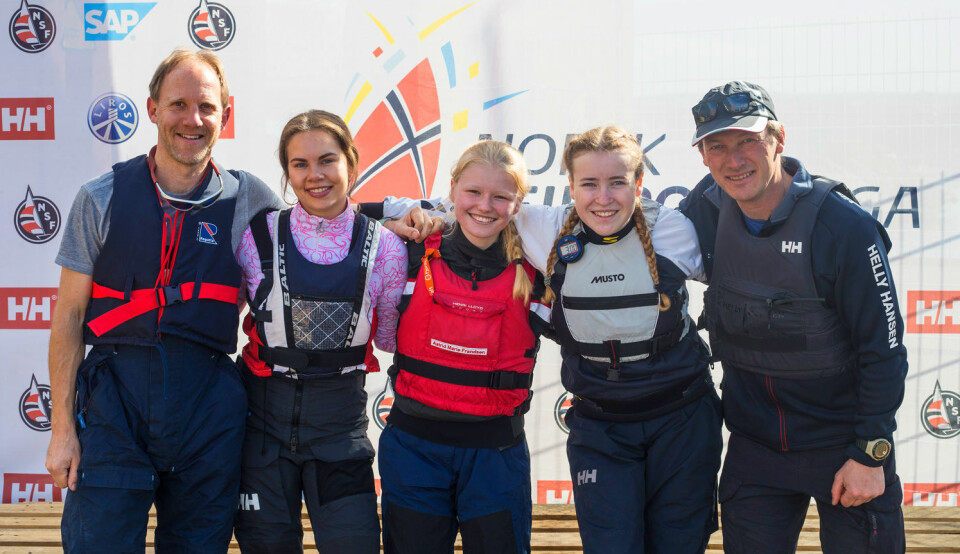 FLEST JENTER: Soon Seilforening har deltatt med flest jenter i seilsportsligaen. Bildet er fra den første runden i Oslo.