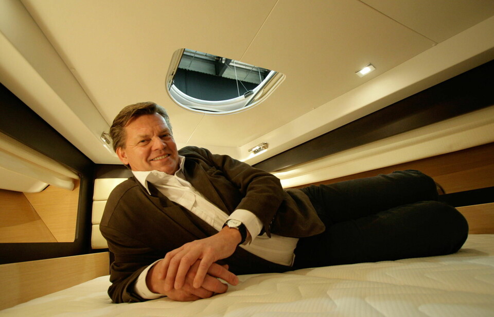 Søvnekspert Olav Skatvedt foretrekker sandwich-skrog fordi temperaturen om bord blir mer stabil.