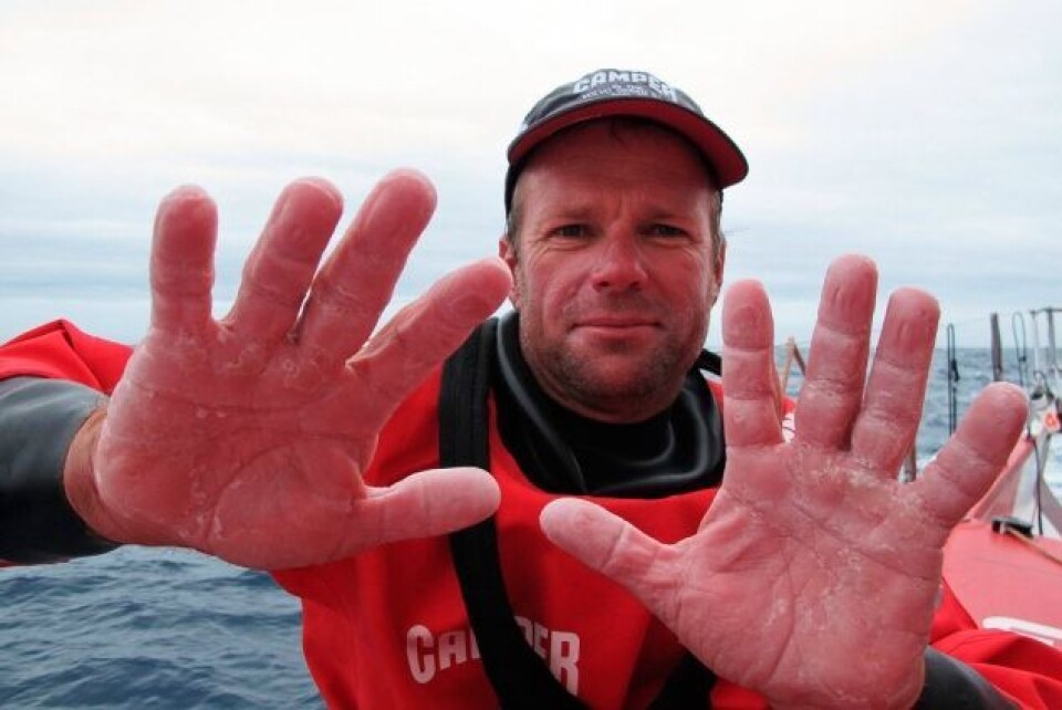 Chris Nicholson i sitt 7. Volvo Ocean Race Chris Nicholson i sitt 7. Volvo Ocean Race