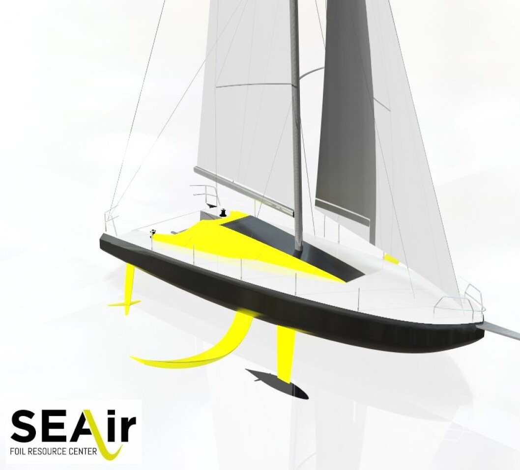 FLYR: SEAir skal bygge en 40-foter med foiler. FLYR: SEAir skal bygge en 40-foter med foiler.