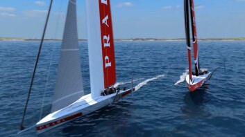 AC75: Båtene i neste America's Cup skal bli foilende enskrogsbåter på 75-fot. AC75: Båtene i neste America's Cup skal bli foilende enskrogsbåter på 75-fot.