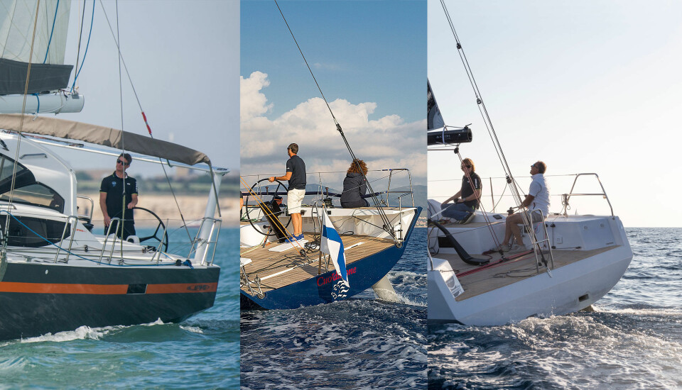 RASKE: JPK 45 FC, Claub Swan 50 og Grand Soleil 34 er tre svært ulike båter, men med hver sine styrker og kvaliteter.